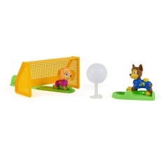 Pack Chase et Stella Football La Pat' Patrouille - 2 Figurines + Cage