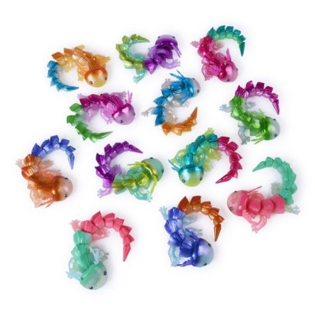 Axolotl Hypnotisant a Collectionner Crystalynx Dragons - Articulations Combinables - SPIN MASTER - A partir de 8 ans