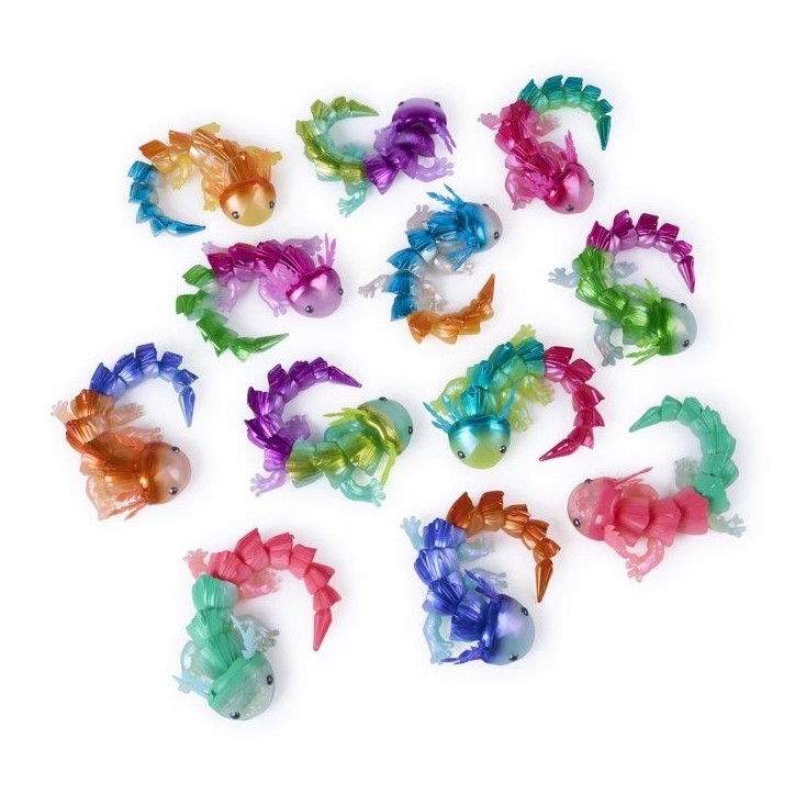 Axolotl Hypnotisant a Collectionner Crystalynx Dragons - Articulations Combinables - SPIN MASTER - A partir de 8 ans