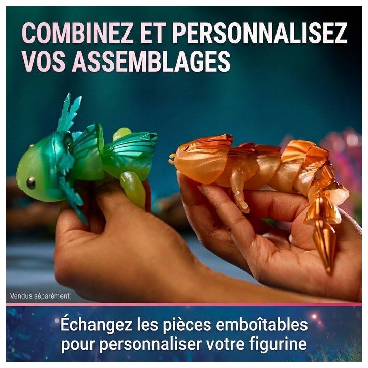 Axolotl Hypnotisant a Collectionner Crystalynx Dragons - Articulations Combinables - SPIN MASTER - A partir de 8 ans