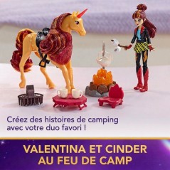 Coffret Feu de Camp de Cinder L'Ecole des Licornes - Poupée Valentina + Licorne - SPIN MASTER - A partir de 4 ans