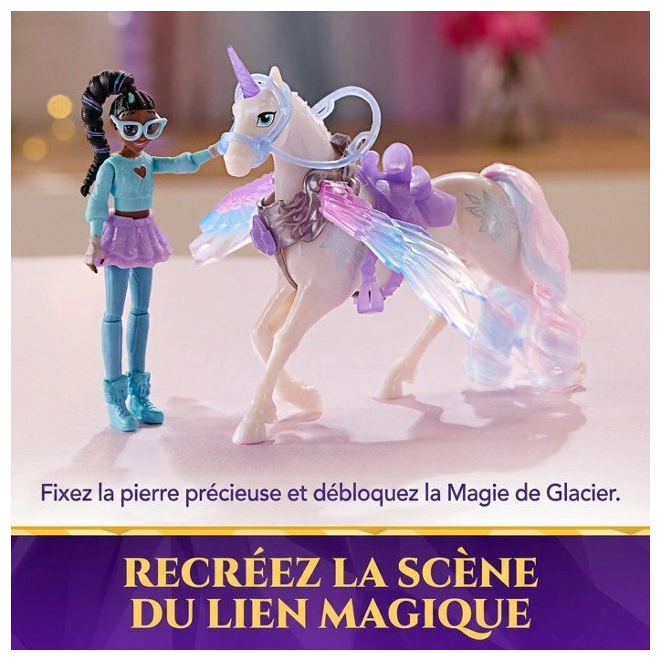 Layla et Glacier Ailes Magiques L'Ecole des Licornes - Poupée + Licorne - SPIN MASTER - A partir de 4 ans