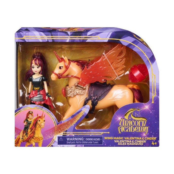 Valentina et Cinder Ailes Magiques L'Ecole des Licornes - Poupée + Licorne - SPIN MASTER - A partir de 4 ans