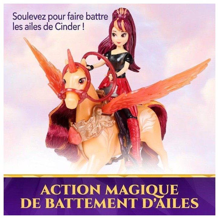Valentina et Cinder Ailes Magiques L'Ecole des Licornes - Poupée + Licorne - SPIN MASTER - A partir de 4 ans