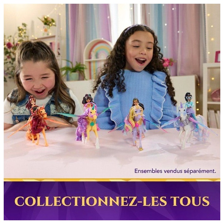 Valentina et Cinder Ailes Magiques L'Ecole des Licornes - Poupée + Licorne - SPIN MASTER - A partir de 4 ans