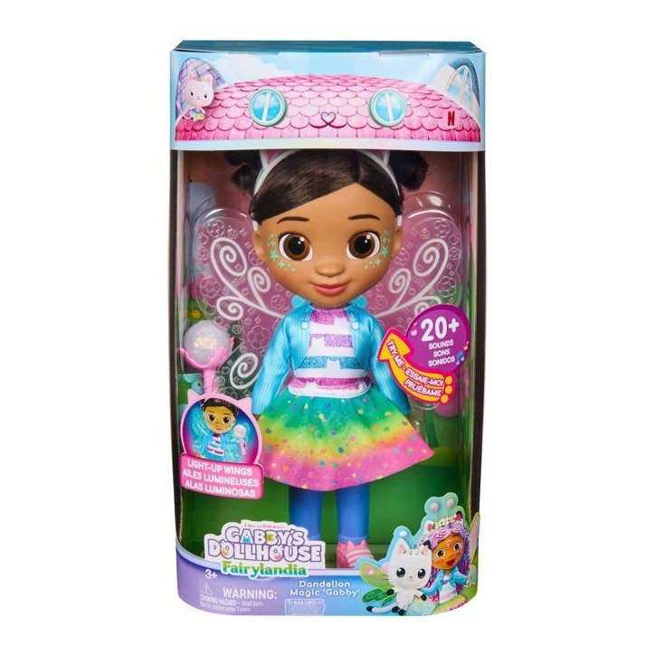 Poupée Gabby a Fonctions Fairylandia - Gabby et la Maison Magique - Sons et Lumieres - SPIN MASTER - A partir de 3 ans