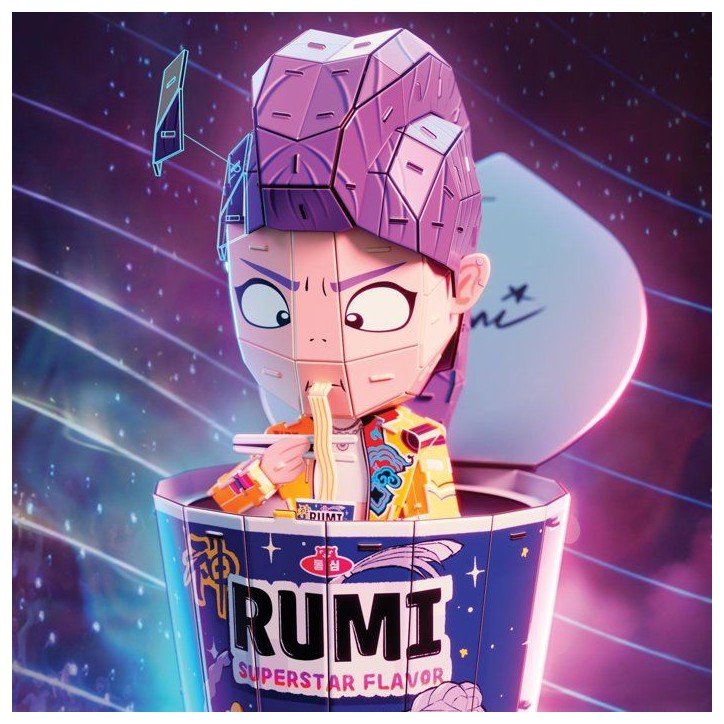 Ramen de Rumi 4D Build - KPop Demon Hunters - Réplique 138 Pieces a Construire - SPIN MASTER - A partir de 12 ans