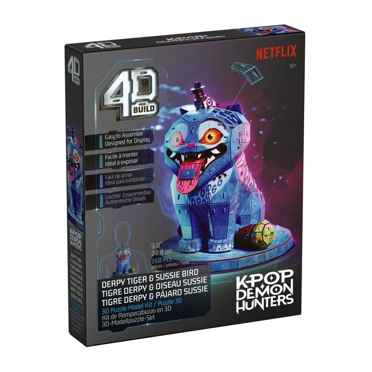 Derpy & Sussie 4D Build - KPop Demon Hunters - Réplique 168 Pieces a Construire - SPIN MASTER - A partir de 12 ans