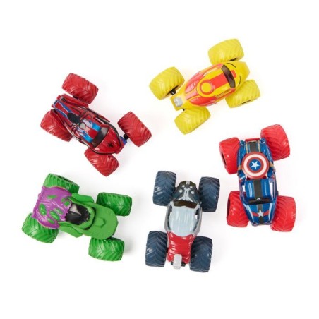 Pack de 5 Véhicules Marvel Die-Cast 1:64 Monster Jam - Hulk, Iron Man, Thor... - SPIN MASTER - A partir de 3 ans