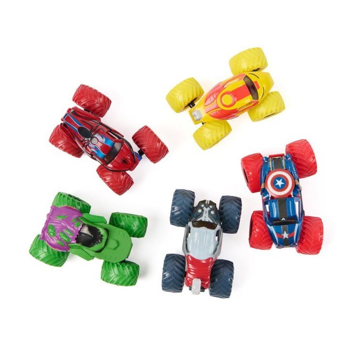 Pack de 5 Véhicules Marvel Die-Cast 1:64 Monster Jam - Hulk, Iron Man, Thor... - SPIN MASTER - A partir de 3 ans Pack de 5 Véhicules Marvel Die-Cast 1:64 Monster Jam - Hulk, Iron Man, Thor... - SPIN MASTER - A partir de 3 ans