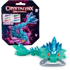 Crystalynx - Pack Mini Dragon articulé 15 cm - Accroche porte-clés i