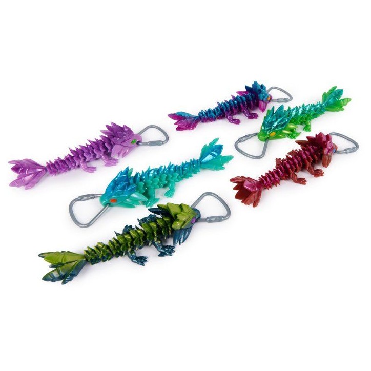 Crystalynx - Pack Mini Dragon articulé 15 cm - Accroche porte-clés incluse - SPINMASTER - Modele aléatoire - Des 8 ans Crystalynx - Pack Mini Dragon articulé 15 cm - Accroche porte-clés incluse - SPINMASTER - Modele aléatoire - Des 8 ans