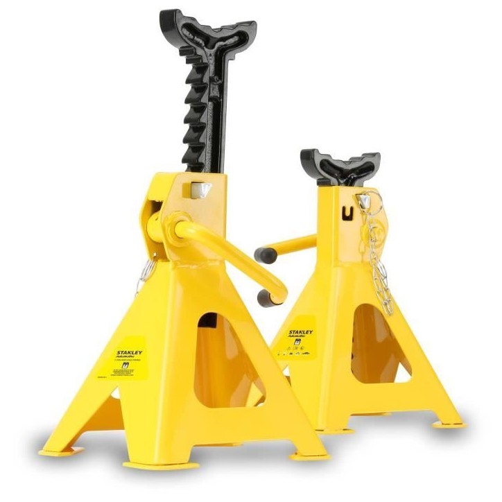 STANLEY - Paire de Chandelles 2 tonnes - STMT81255-1 - Systeme de crémaillere pour adapter la hauteur STANLEY - Paire de Chandelles 2 tonnes - STMT81255-1 - Systeme de crémaillere pour adapter la hauteur