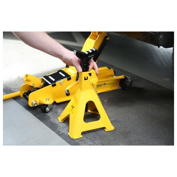 STANLEY - Paire de Chandelles 2 tonnes - STMT81255-1 - Systeme de crémaillere pour adapter la hauteur STANLEY - Paire de Chandelles 2 tonnes - STMT81255-1 - Systeme de crémaillere pour adapter la hauteur