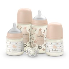 Set nouveau-né - SUAVINEX - Birdies - 0 a 6 mois - Rose