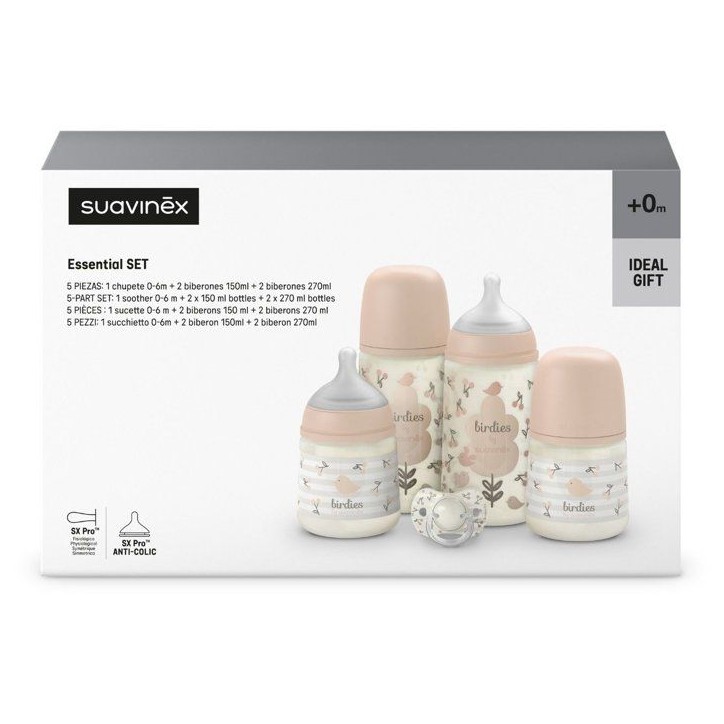 Set nouveau-né - SUAVINEX - Birdies - 0 a 6 mois - Rose Set nouveau-né - SUAVINEX - Birdies - 0 a 6 mois - Rose