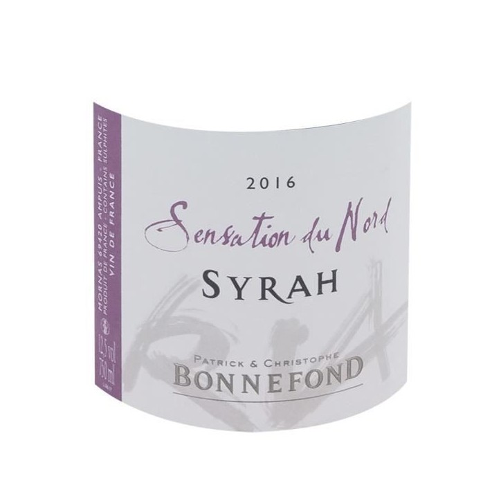 Domaine Bonnefond Sensation du Nord 2016 Vin de France - Vin rouge de la Vallée du Rhône