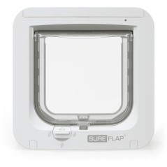 SUREFLAP Chatiere a Puce électronique (blanc/gris)