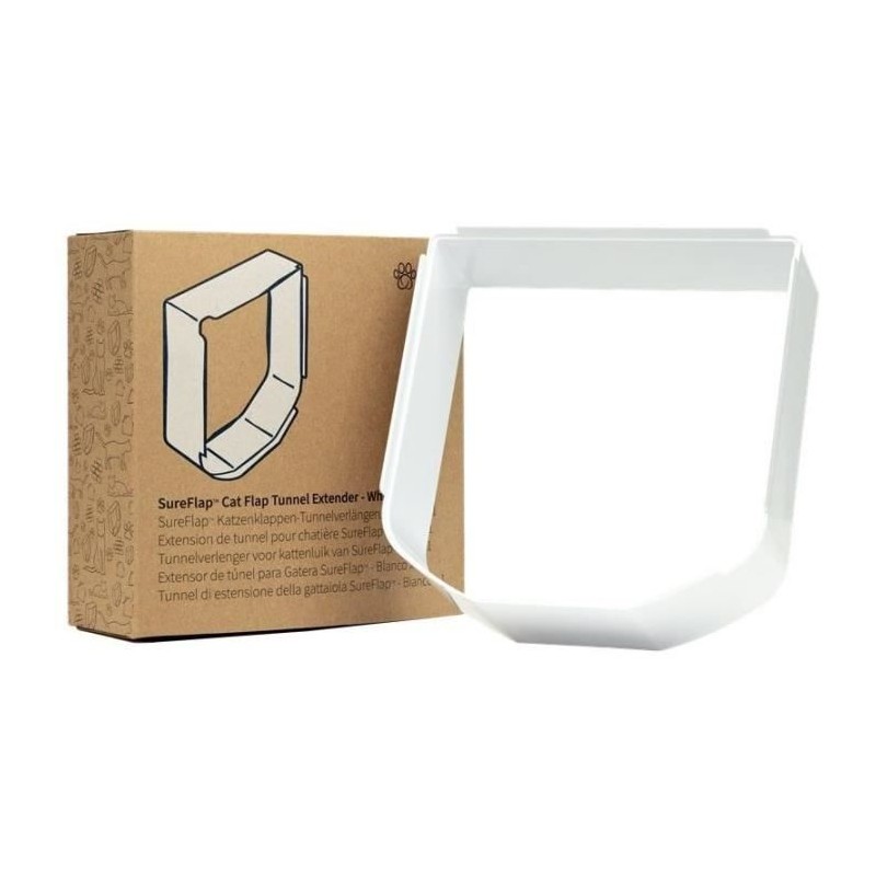 SUREFLAP Extension de tunnel de chatiere - pack individuel (blanc)