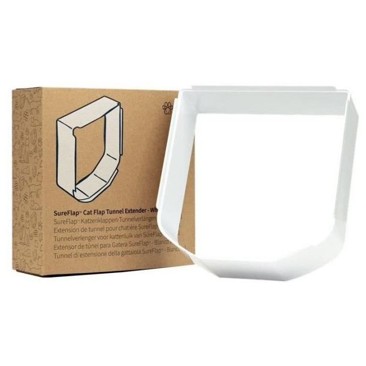 SUREFLAP Extension de tunnel de chatiere - pack individuel (blanc) SUREFLAP Extension de tunnel de chatiere - pack individuel (blanc)