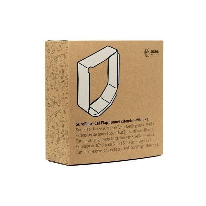 SUREFLAP Extension de tunnel de chatiere - pack individuel (blanc) SUREFLAP Extension de tunnel de chatiere - pack individuel (blanc)