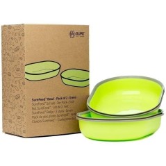 SUREFEED Bol simple - Lot de 2 (vert)
