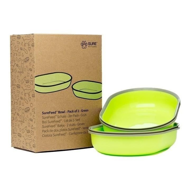 SUREFEED Bol simple - Lot de 2 (vert) SUREFEED Bol simple - Lot de 2 (vert)