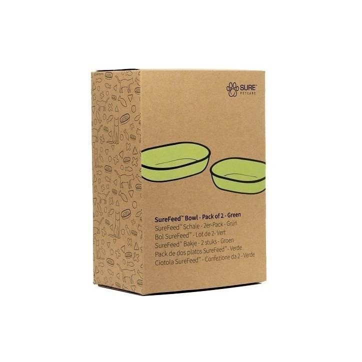 SUREFEED Bol simple - Lot de 2 (vert) SUREFEED Bol simple - Lot de 2 (vert)