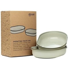 SUREFEED Bol simple - Lot de 2 (gris)