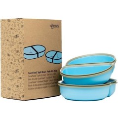 SUREFEED Bol double SureFeed - Lot de 2 (bleu)