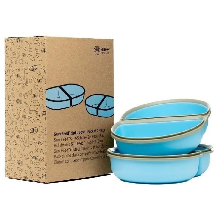SUREFEED Bol double SureFeed - Lot de 2 (bleu) SUREFEED Bol double SureFeed - Lot de 2 (bleu)