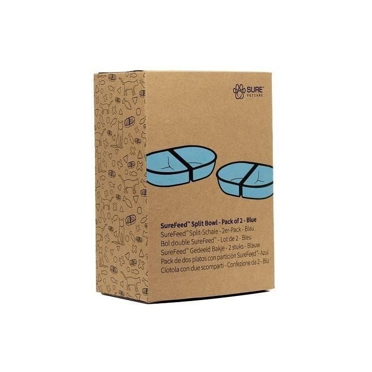 SUREFEED Bol double SureFeed - Lot de 2 (bleu) SUREFEED Bol double SureFeed - Lot de 2 (bleu)