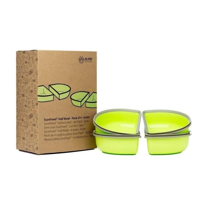 SUREFEED Bol double SureFeed - Lot de 2 (vert)