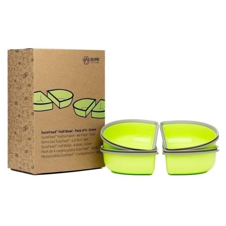 SUREFEED Bol double SureFeed - Lot de 2 (vert)