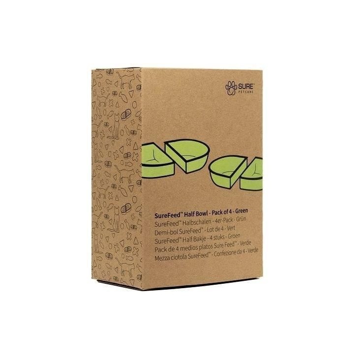 SUREFEED Bol double SureFeed - Lot de 2 (vert)