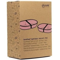 SUREFEED Bol double SureFeed - Lot de 2 (rose)