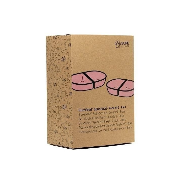 SUREFEED Bol double SureFeed - Lot de 2 (rose) SUREFEED Bol double SureFeed - Lot de 2 (rose)