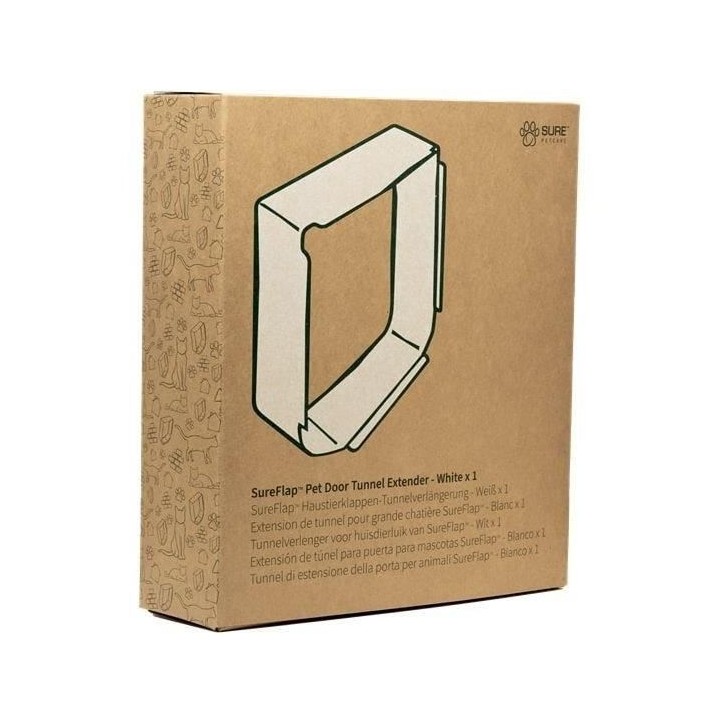 SUREFLAP Extension de tunnel grande chatiere SureFlap - Pack individuel (blanc) SUREFLAP Extension de tunnel grande chatiere SureFlap - Pack individuel (blanc)
