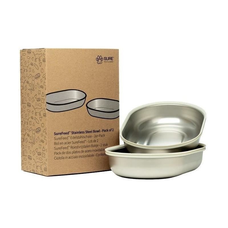 SUREFEED Bol en acier SureFeed - Lot de 2