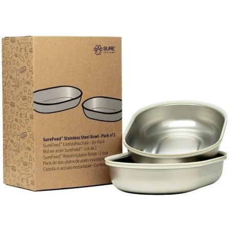 SUREFEED Bol en acier SureFeed - Lot de 2