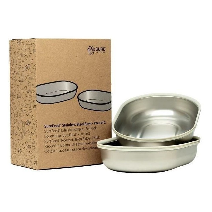 SUREFEED Bol en acier SureFeed - Lot de 2