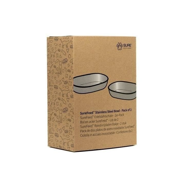 SUREFEED Bol en acier SureFeed - Lot de 2