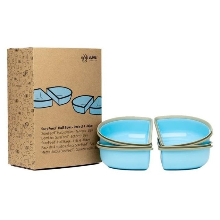 SUREFEED Demi-bol SureFeed - Lot de 4 (bleu) SUREFEED Demi-bol SureFeed - Lot de 4 (bleu)