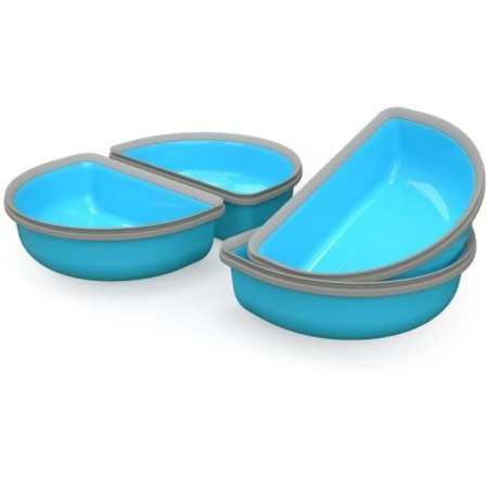 SUREFEED Demi-bol SureFeed - Lot de 4 (bleu)
