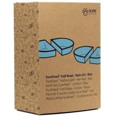 SUREFEED Demi-bol SureFeed - Lot de 4 (bleu)