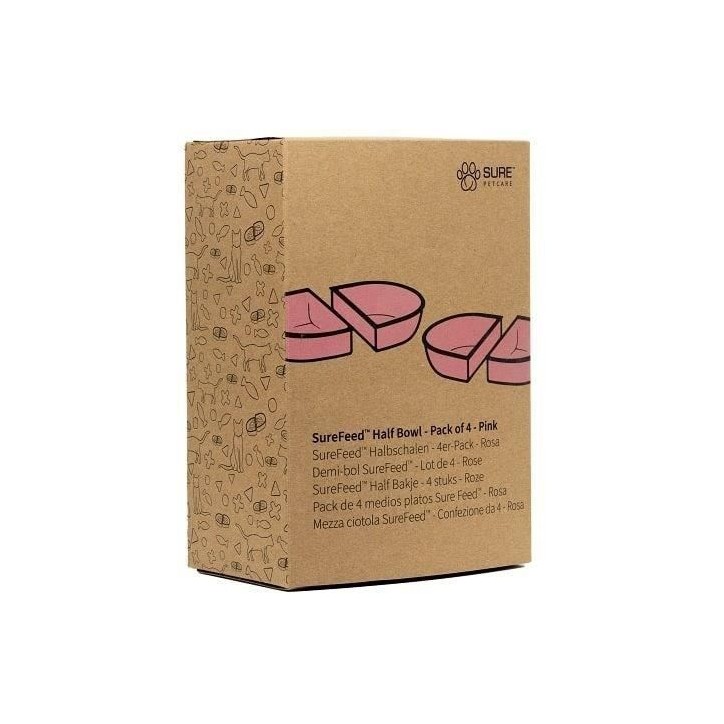 SUREFEED Demi-bol SureFeed - Lot de 4 (rose) SUREFEED Demi-bol SureFeed - Lot de 4 (rose)