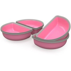 SUREFEED Demi-bol SureFeed - Lot de 4 (rose)