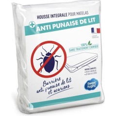 SWEET NIGHT Housse complete pour matelas Anti-acariens Anti punaise de