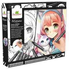 Coffret créatif - SYCOMORE - Layout et marqueurs - Kemonomimi - Des 1