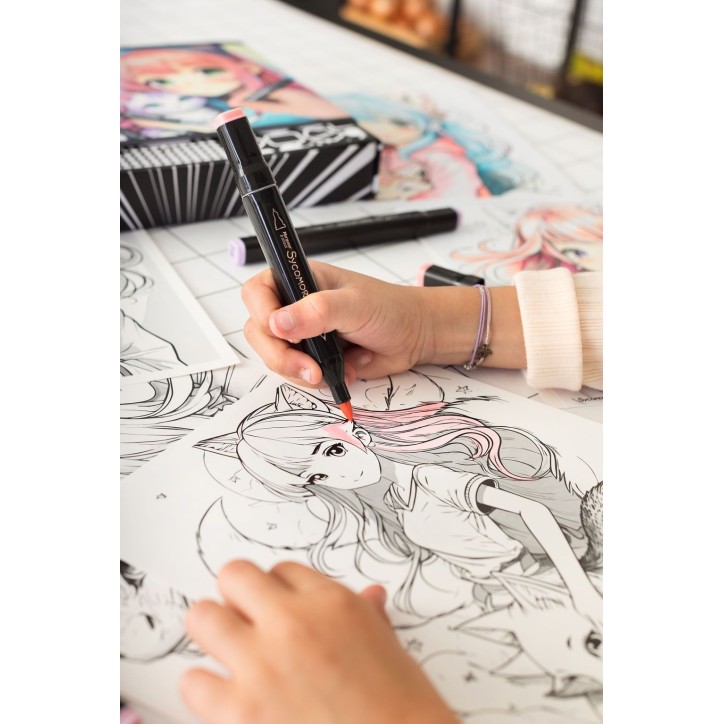 Coffret créatif - SYCOMORE - Layout et marqueurs - Kemonomimi - Des 10 ans
